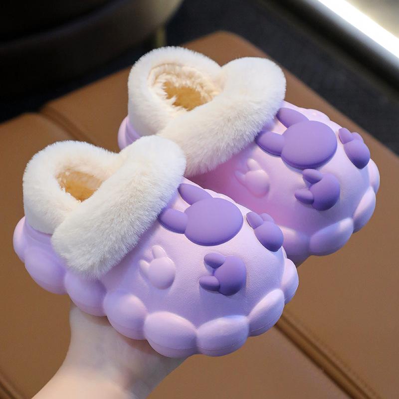 Children's Cotton Shoes Winter Shoes Cotton Slippers Bag Heel Autumn and Winter New Girls Mao Mao Shoes Children's Kindergarten Indoor Shoes