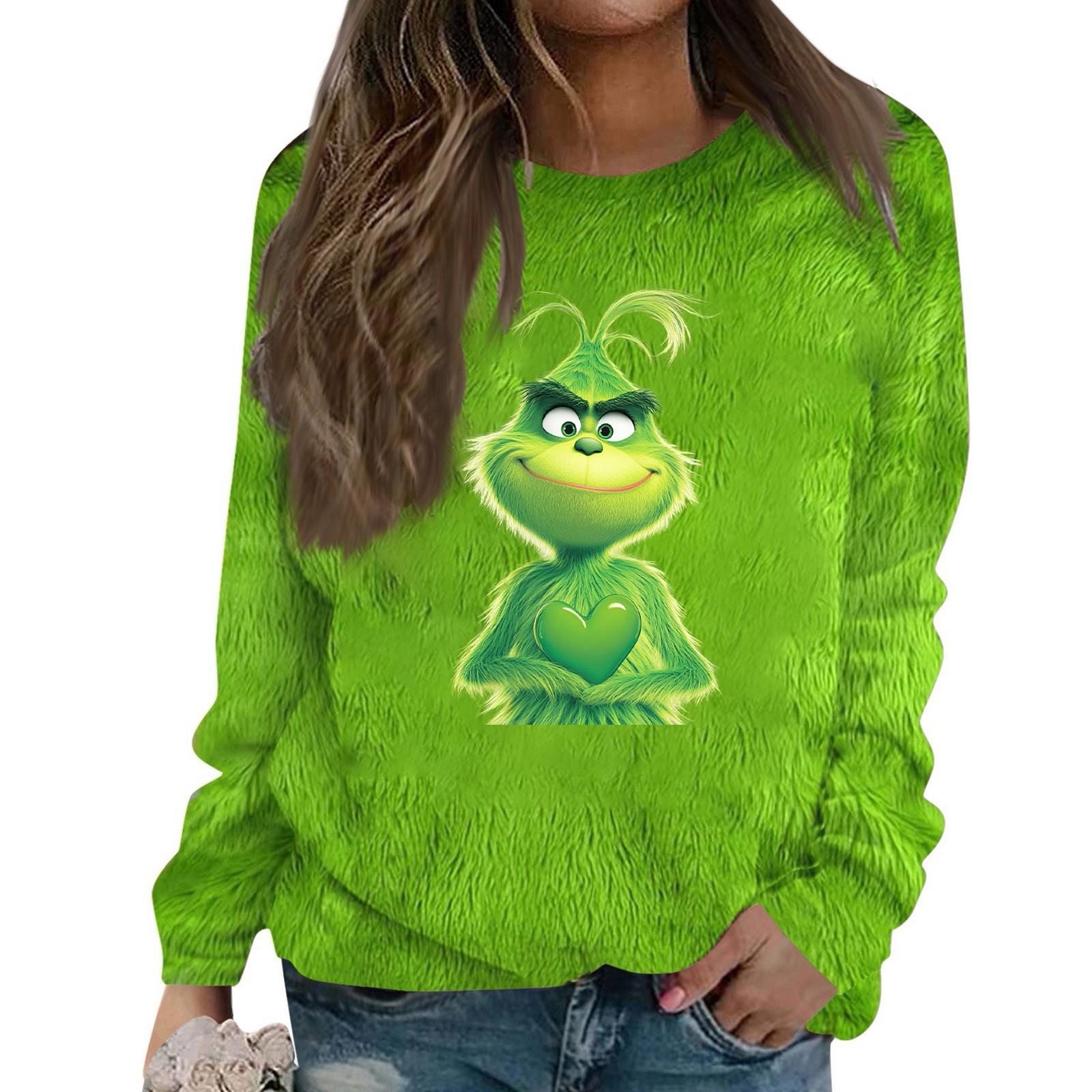 

Толстовка большого размера для женщин с круглым вырезом и принтом, с длинным рукавом, рубашки, толстовка M