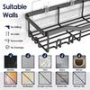 5-Pack Adhesive Shower Caddy - Rustproof Stainless Steel Bath Organizer, No-Drill Installation & Large Capacity | With Soap Dish & Toothbrush Holder