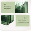 Modern Cosmetic Storage Box Large Capacity Cosmetic Organizer Smooth Edges Store Multi-grids Makeup Storage Organizer