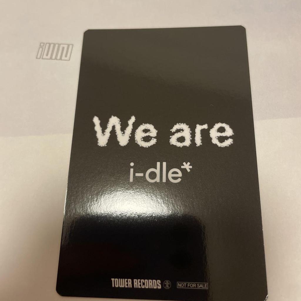 [USED] I-dle We Are Tower Records Shibuya Limited Edition 2-CD Purchase Bonus Trading Card Minnie