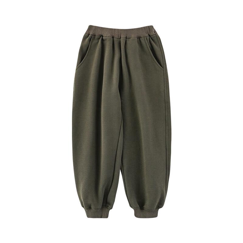 YouYou Boys  5A Antibacterial Fleece-Lined Winter Jogger Pants 80 cm