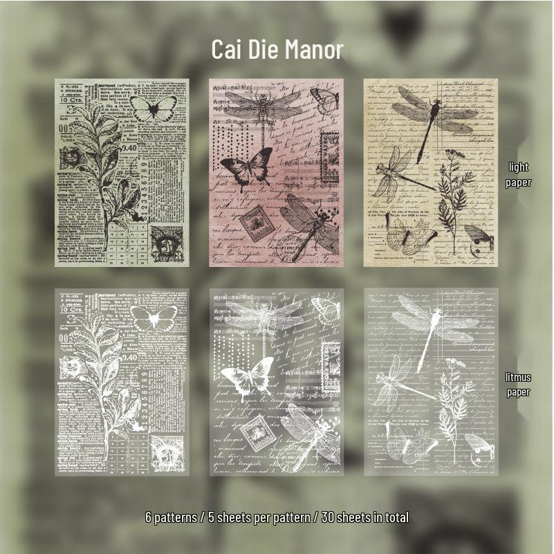 Beautiful Day Retro Journal Stickers - 8 Styles, 30 Sheets/Pack