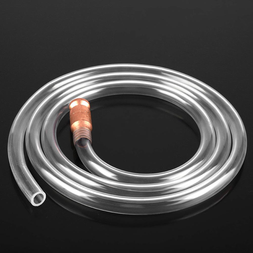 1.8meters Anti Static PVC Gas Fuel  Water Siphon Hose Pump Manual Hand Liquid Transfer Tube