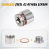 Oxygen Mounting Bungs and Plugs Adapter M18X1.5 Weld Stainless Steel O2 Oxygen Sensor Bung Flat Or Notched Style Or 30 45 Degree