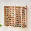 Wooden Toy Car Display Case Collectible Protection, Durability, Multi Grid, Display Shelf Wall Mounted Model Car Storage Rack