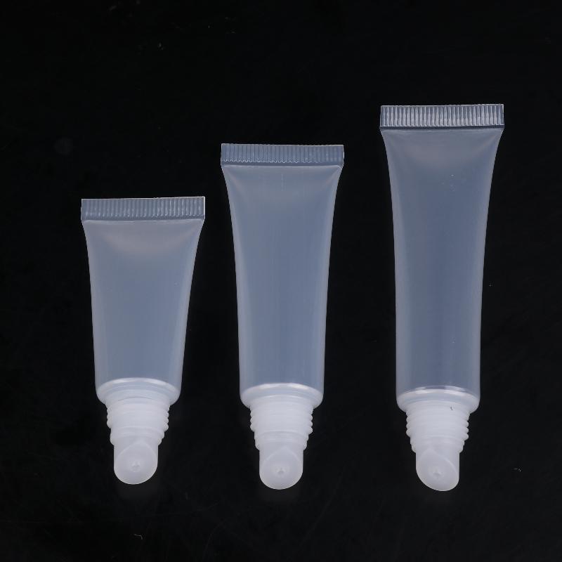 10Pcs 5/10/15Ml Empty Lipstick Tube Lip Balm Soft Tube Makeup Squeeze Clear Lip Gloss Container
