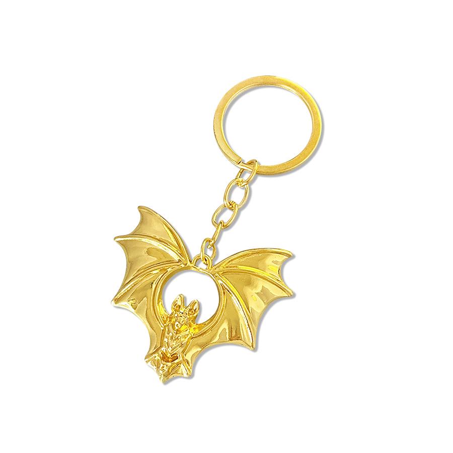 Gothic Bat Keychain - Retro European American Charm, Trendy Bag Pendant, Personalized Gift