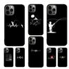 Fishing Heartbeat Phone Case For iPhone 17 Air 16 15 14 11 12 13 Pro MAX Plus Coque Cover Shell