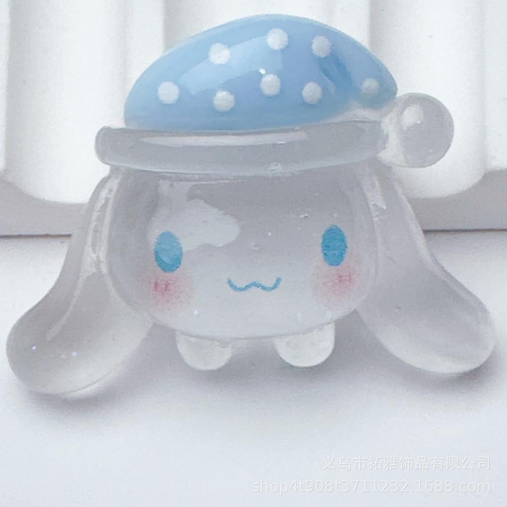 5 Pcs New Cartoon Transparent Animal Head Series Resin Scrapbook Diy Jewelry Party Children Gift Hairpin Accessories A30