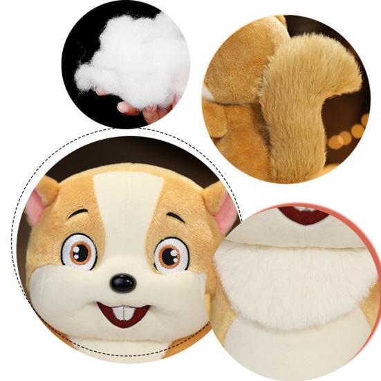 Plush Doll Cartoon Deep Forest Animals Three-dimensional Realistic Comfortable Touch Child Birthday Gift Soft Cute Squirrel Raccoon Koala Stuffed