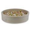 Dry Pool 130X30Cm Velvet Soft Beige With 600pcs Balls: Light Gold, Pearl, Beige, Rose Gold