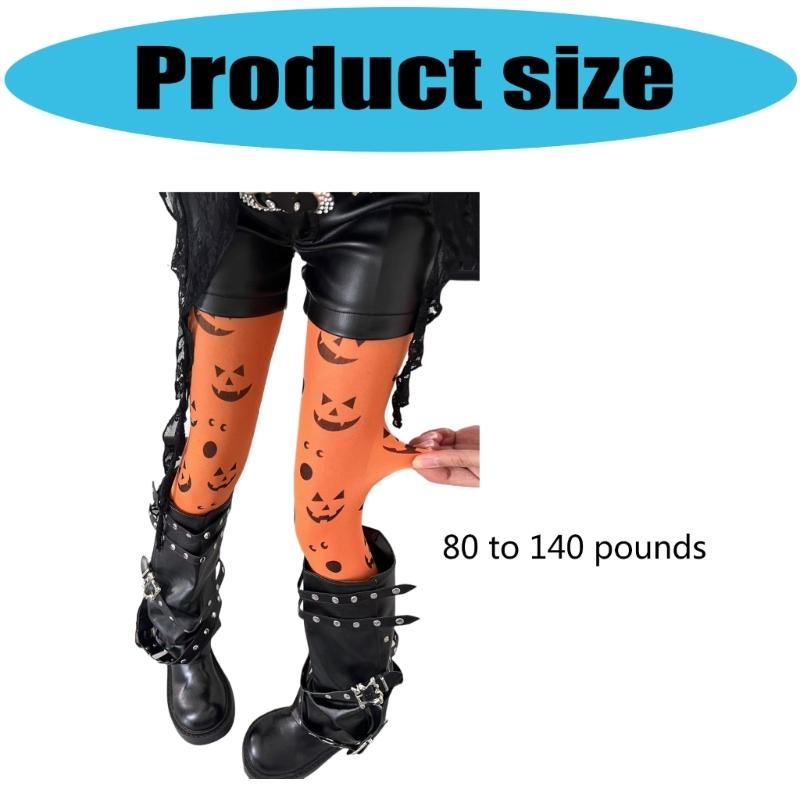 Halloween Pumpkin Socks Soft Breathable Nylon Costume Accessory For Parties