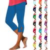 Damen High Waist Yoga Hose Sommer Ausgeschnitten Bequem Stretch Eng Anliegende Hose Workout Kompression Caprihose