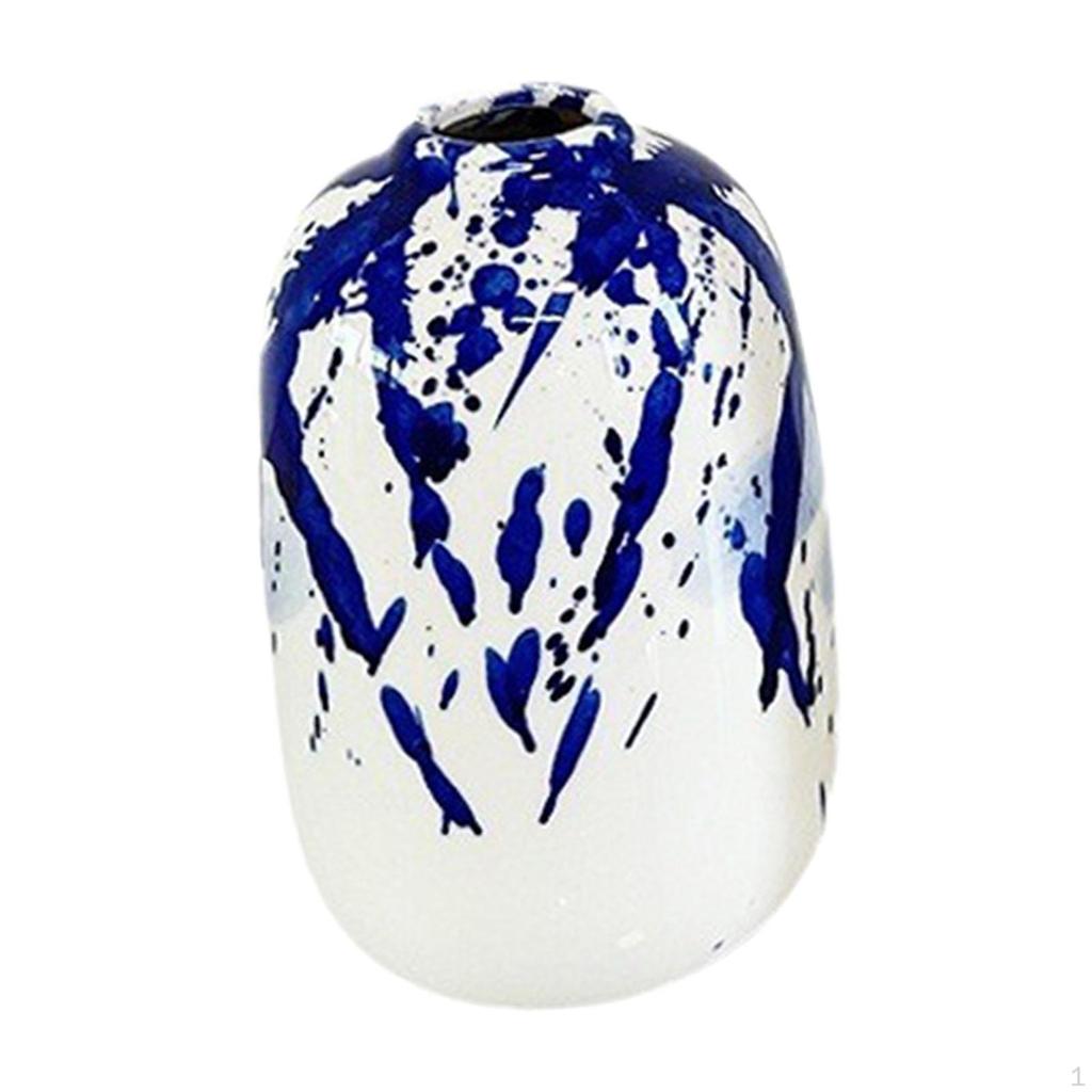 Keramik Blumenvase Dekorative Tisch Desktop Ornament Mittelstück für TV-Schrank