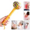 26/33cm Long-Handled Wormwood Massage Hammer For Lymphatic Drainage - Manual Full Body & Back Relief, Stress Reduction