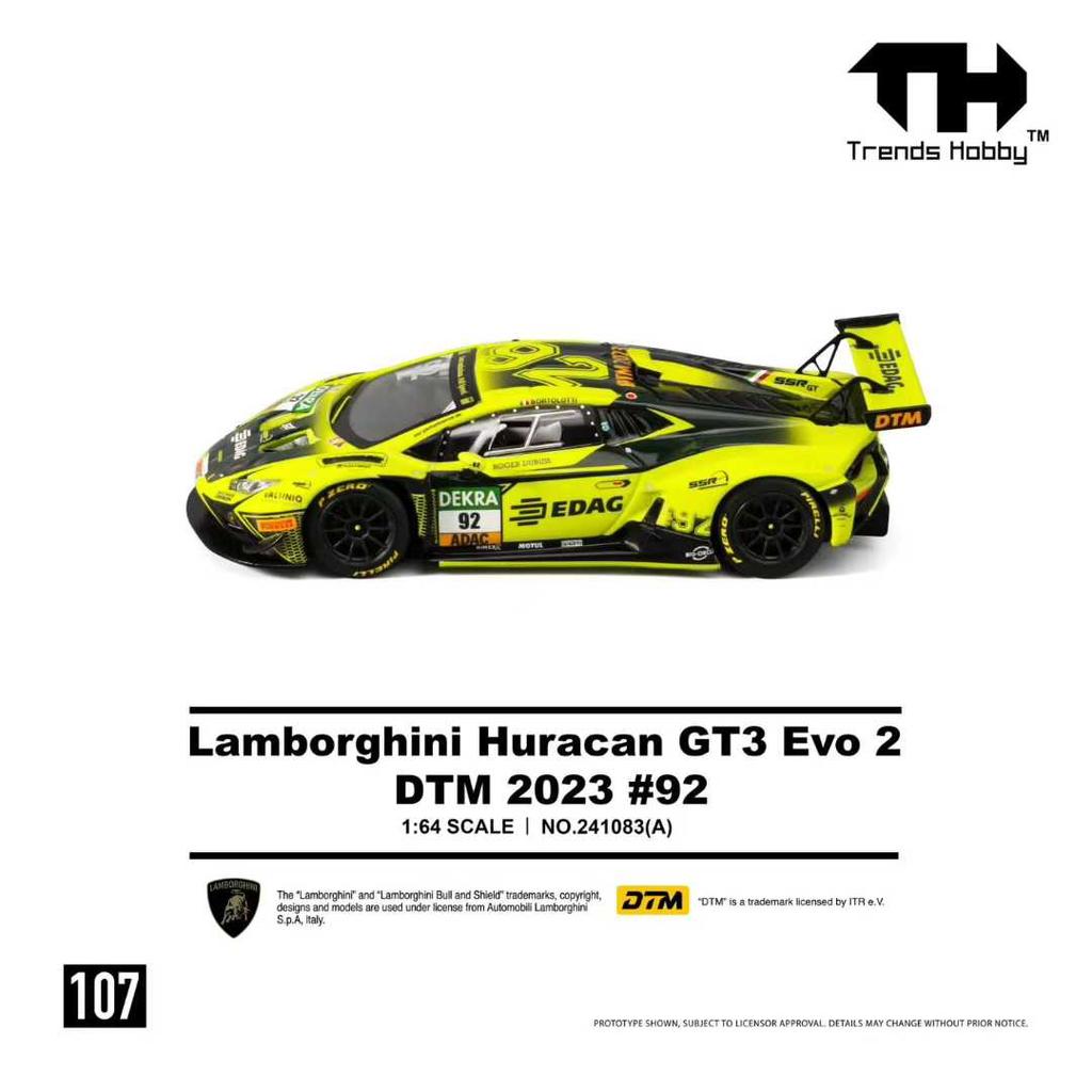 Trends Hobby 1:64 Lamborghini Huracan GT3 Evo 2 DTM 2023 Alloy Diecast Model *Pre-Sale*