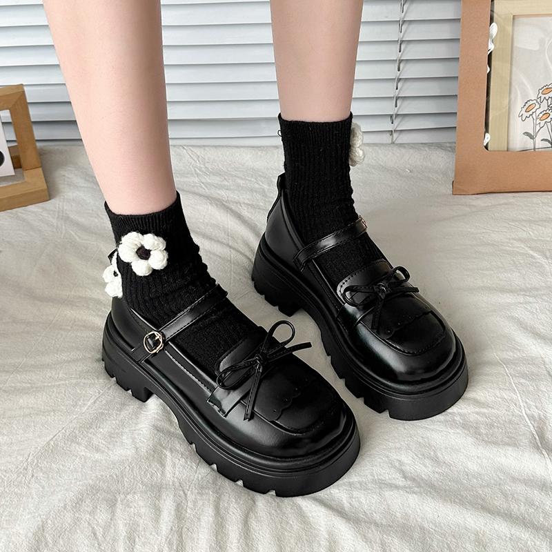 Women's Shoes Buckle Strap Women's High Heels Fashion Butterfly-knot Dress Pumps Women New Round Toe Heels Women