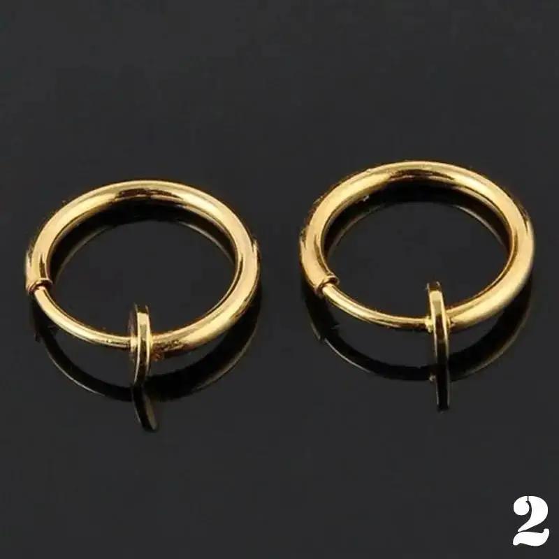 3 Paar Kreative Mode Geschenke Fakes Nase Lippen Ring Federclip Creolen Unisex Piercing Septum Zubehör Dekoration