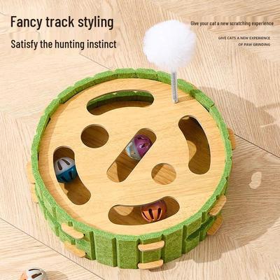 Cat Self-Entertainment Maze: Teaser Toy with Bell Ball for Boredom Relief