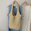 Original Summer Vacation Straw Woven Bag Shoulder Bag New Tote Bag Large Capacity Casual Hand Braided Bag