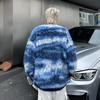 Unisex Retro Faux Mink Fur Knit Sweater Cardigan: Cozy, Loose, Round Neck Outerwear for Autumn and Winter
