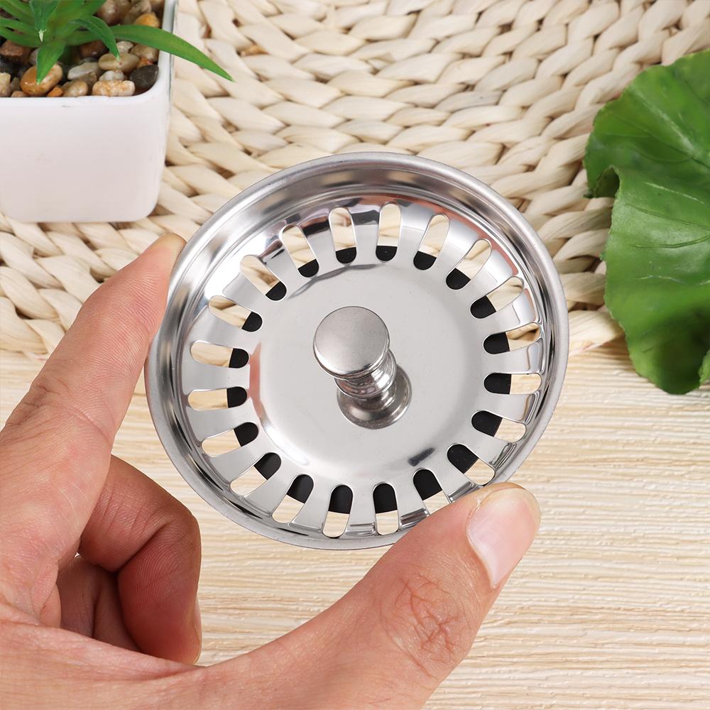 Steel Dish basin cover Kitchen Tools Water Stopper Filter Plug Sink Strainer Basket Drainer