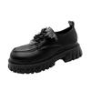 Cute Student Muffin Platform Small Leather Shoes Women's Spring and Autumn New Black Sweet Cool Mary Jane Women's Shoes