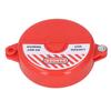Security Valve Lock ABS Plastic Gate Valve Locking Device for Outdoor Garden 64‑127mm Valve Rod Red