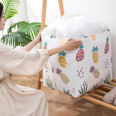 Printed Storage Laundry Basket Waterproof, Dust-proof Cotton and Linen, Hamper Socks, Clothes Bucket, Organizer Pouch, Household
