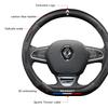 2026 Hot For Renault Hub Caps Car Steering Wheel Cover Breathable Anti-slip Accessories For Renault Clio Koleos Megane QM6 Kadja