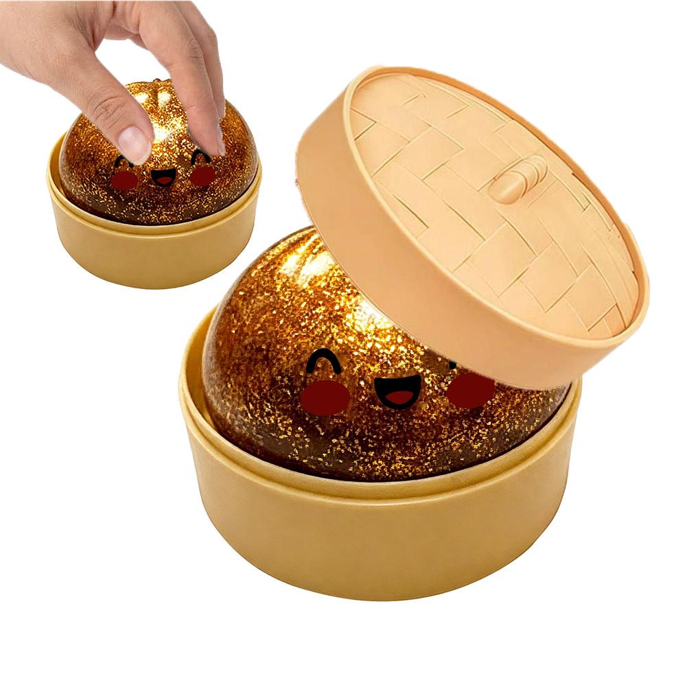 Baozi Stress-Relieving Toy Colorful Realistic Giant Steamed Bun Squeezable Toy Reusable Low Rebound Decompression Toy Home Decor