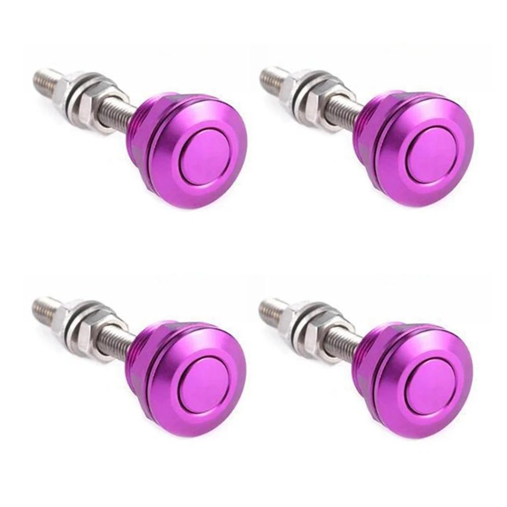 1Pz/4Pz 22mm Universale Auto Pulsante a Pressione Kit Perni Cofano Alluminio Rilascio Rapido Blocco Paraurti Targa Clip di Blocco