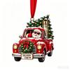 Acrylic Resin Christmas Cash Holder Ornament Reusable Hanging Cash Gift Card Holder For Christmas Tree Decoration