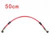M10 50-120cm Motorcycle Dirt Bike Braided Line Steel Brake Hose Cable Hydraulic Banjo Pipe Universal Fit Racing