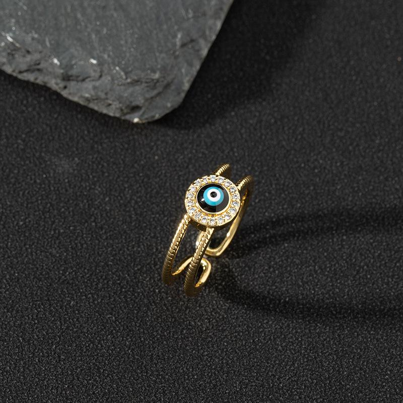 Teufelsauge Öffnungsringe Retro Fingerring Damen Party Schmuck Zubehör Geschenke
