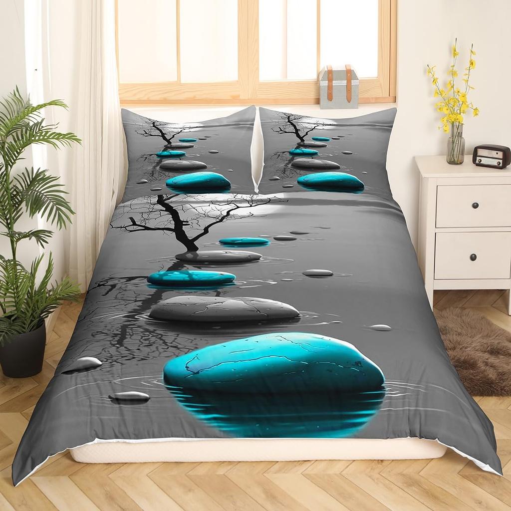 Chakra Duvet Covers Queen Lightweight Bedding Sets Zen Spiritual Bedding Sets Bedroom Decor 1 Duvet Cover 2 Pillowcases No Quilt