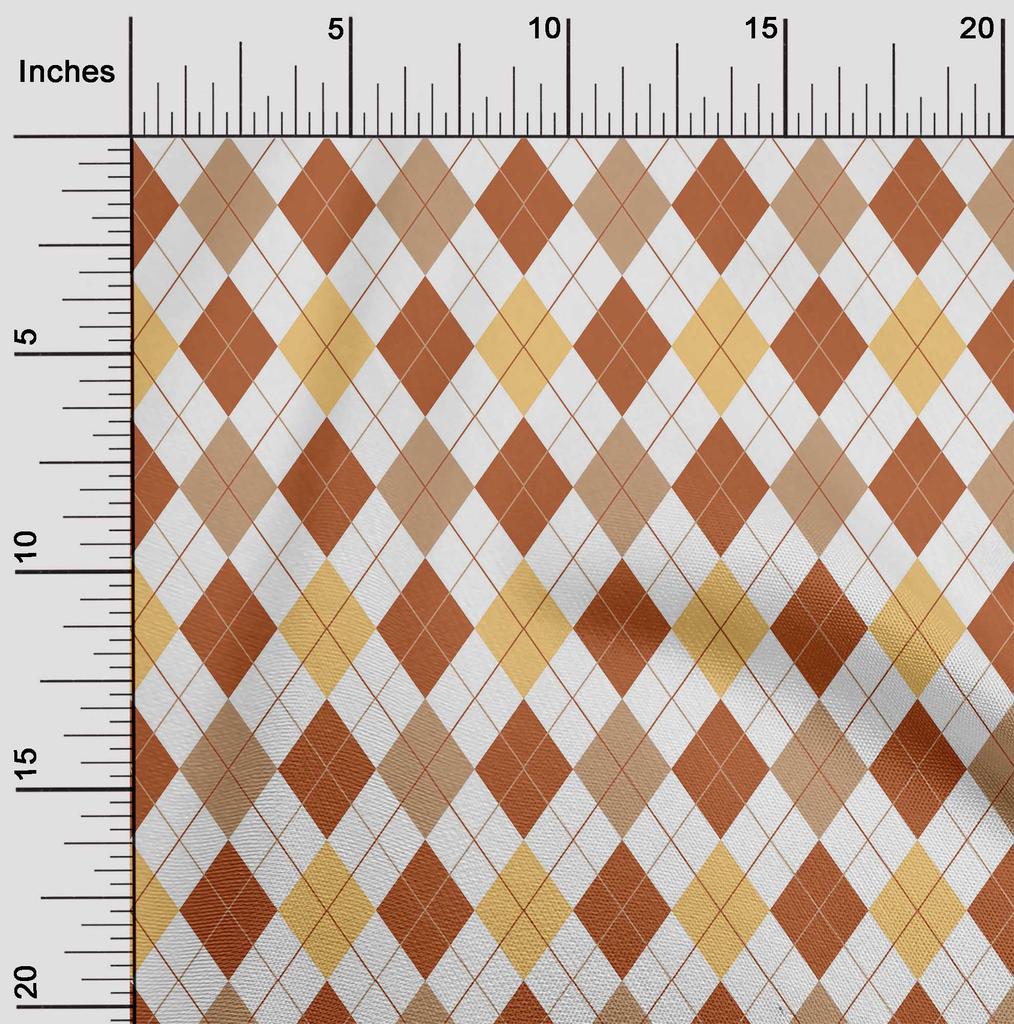 oneOone Cotton Flex Denim Blau Stoff Argyle Check Nähen Handwerk Projekte Stoff Drucke Meterware 40 Zoll