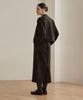 Zero Street Lezero Suede Long Skirt / Dark Brown