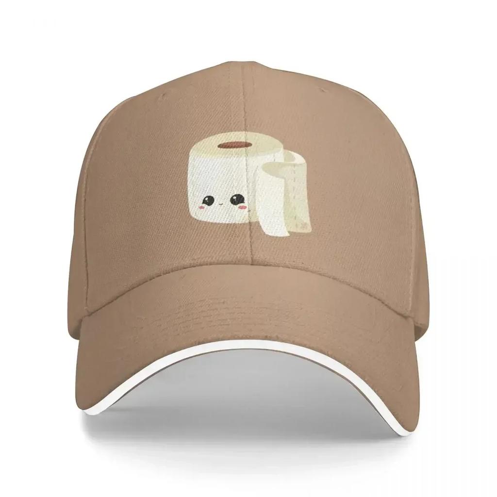 Kawaii Toilet Paper Baseball Cap western Hat Sunscreen Unisex Womens
