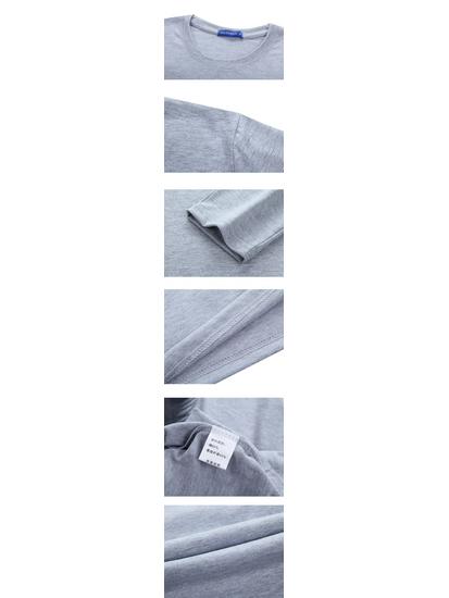 Korean Men's Trendy Autumn Long-Sleeve Letter Print T-Shirt