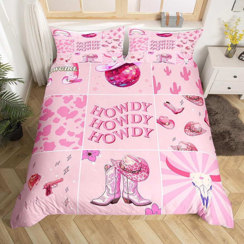 Bedding Set Digital Print Comfortable Duvet Cover for Home Bedroom Decoration, 1 Duvet Cover and 2pillowcase with Zippers
