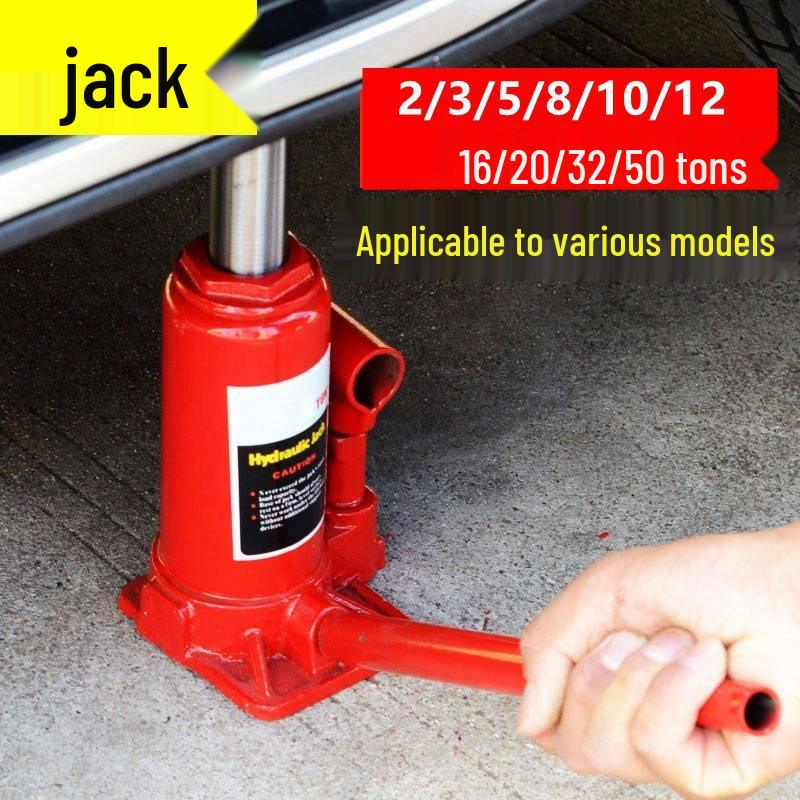 Vertical Hydraulic Car Jack with Labor-Saving Wrench (5-10 Ton Capacity)