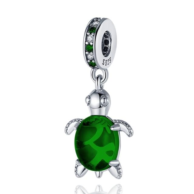 925 Sterling Silver Green Series Cactus Avocado Clover Pendant Diy Charm Beads Fit Original Bracelet Women Jewelry Gift