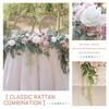 1.8/2.7M Artificial Flowers Wedding Eucalyptus Garland with Rose Wedding Table Centerpieces Boho Bridal Shower Decoration Wreath