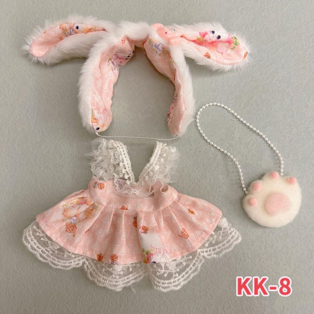 20cm Cotton Doll Clothing, Cute and Sweet Lolita Dress, 20cm Doll Dress-up Clothes