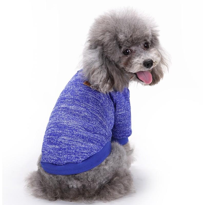 Soft Knit Pet Sweater Pullover for Small and Medium Dogs Warm Comfortable Dog Clothing with Ribbed Collar and Cuffs Suitable for Daily Wear