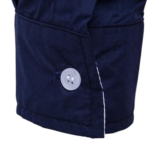 Pánská košile Color Block Splicing Streetwear Zapínací Korejský styl Společenská košile do kanceláře