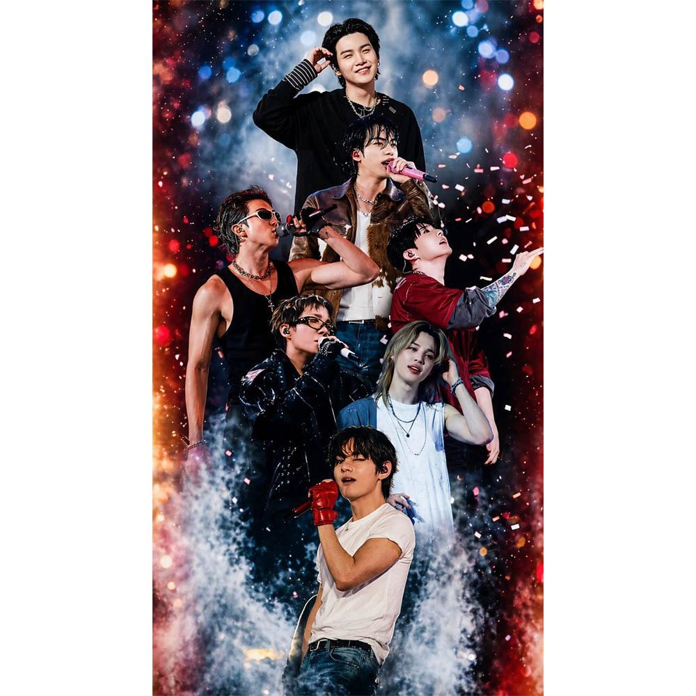 The Male Group BTS Diamond Embroidery Cross Stitch Art Kits Diy Craft Diamond Painting5D Mosaic Kit Wall Art Home Decoration