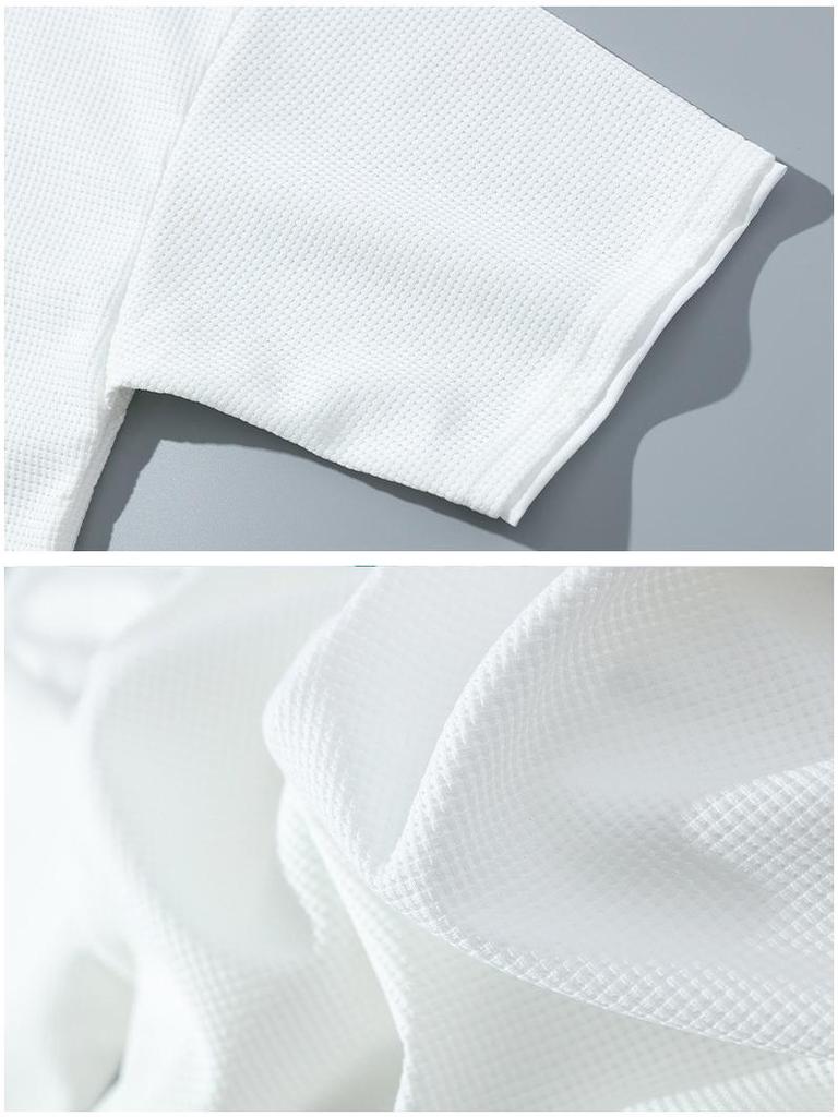 2025 Sommer Herren Faux Zweiteiler Waffel T-Shirt & Shorts Freizeit Sport Set